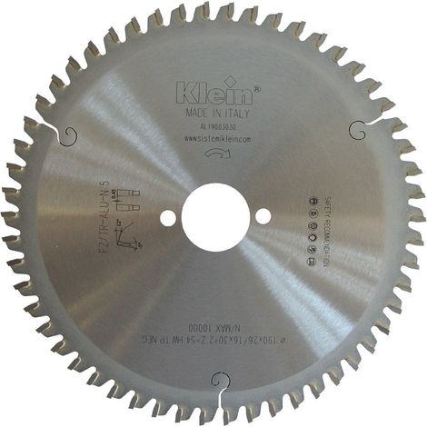 Lama circolare HW per seghe portatili D=190, d=20, B/c=2.6/1.6, Z (Nr. denti)=54 AL190.03020 KLEIN (1/5)