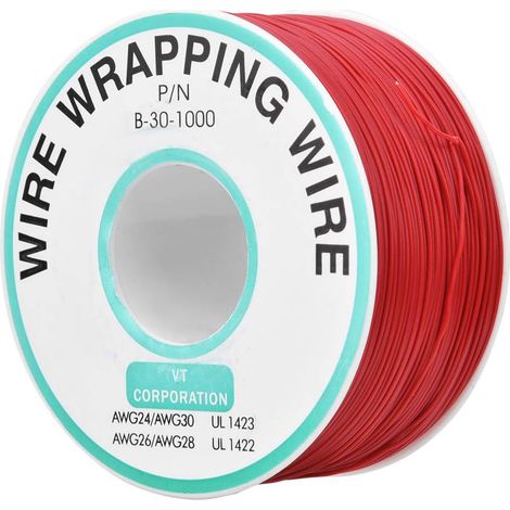 Fil 30AWG Anti-Oxydation pour PCB - Bobine 300m de Fil de Cavalier Haute Conductivité Résistant à 600V pour Réparation Électronique et DIY (1/5)