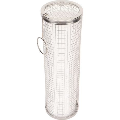 Panier de cuisson rond en acier inoxydable pour barbecue, grille à rôtir pour légumes et fruits, accessoire de grillade pratique. (1/5)