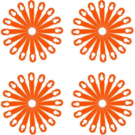 100 lames de rechange en plastique pour tondeuse Stihl Polycut 2-2 FSA 45, lames en nylon pour coupe-bordures et tondeuse de jardin - yky
