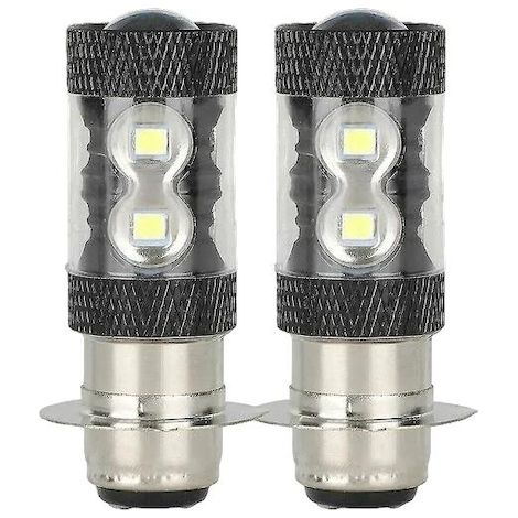Ampoules LED de moto P15D H6M 12 puces Imperméable IP68 Set, éclairage doux et agréable, économie d'énergie (1/2)