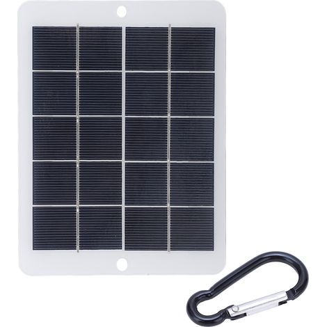 SIXRUN Hocheffizientes 3W monokristallines Silizium-Solarpanel mit 5V-Solarladegerät für LED-Lampen und mobile Stromversorgung, tragbar für Reisen und Notfallvorsorge (1/5)