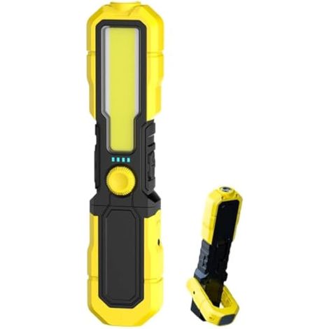 Lampe Torche Aimantée Étanche Rechargeable LED Lumineuse Multi-Mode (1/5)