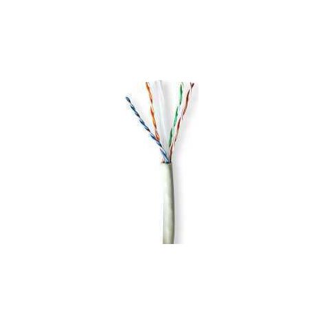 Rollo de cable de red cat6a solido uutp cobre 3050 m interior redondo lszh gris caja de paso