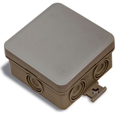 FAMATEL – Caja estanca Minibox IP55  Tapa a presión  75x75x39  Gris (1/2)