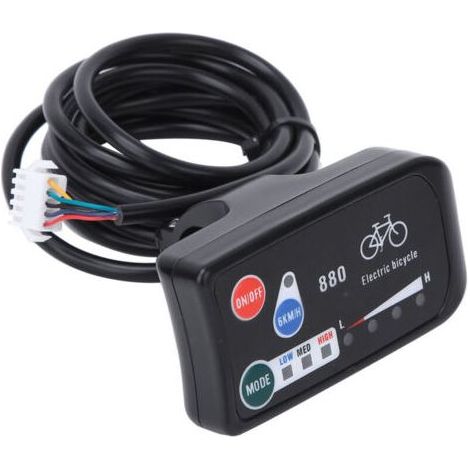 KT- LED880 Compteur pour Vélo avec Connecteur Normal et Écran de Contrôle - Accessoire Électrique de Modification pour Bicyclette