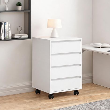 Meuble de rangement de bureau blanco en MDF 46 x 40 x 65 cm (1/5)