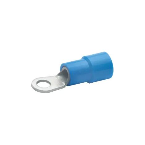 Cosses anneau à sertir pré-isolées PVC - Bleu - M6 - 1,5 - 2,5 - 100
