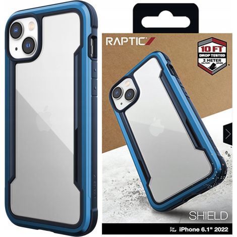 Custodia protettiva Raptic X-Doria Shield per iPhone 14 Plus, blu. (1/5)