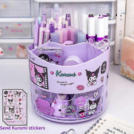 Organiseur rotatif porte-stylos pour la maison, le bureau ou un usage quotidien, pour une organisation pratique dans les environnements domestiques.-AquaForge (1/5)