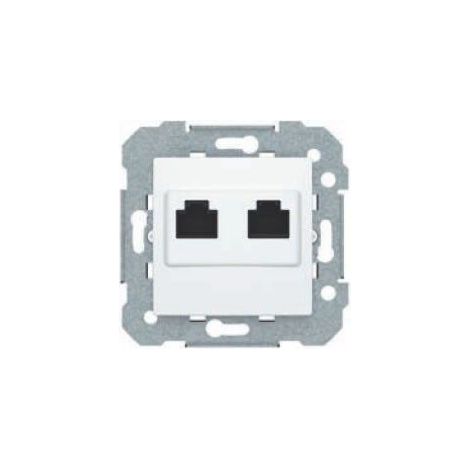 Toma doble RJ45 blanco BJC Viva 23586-2