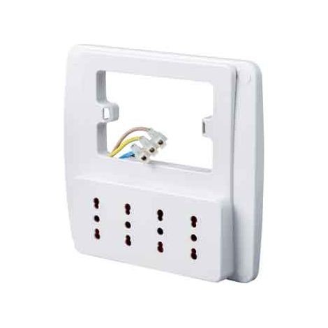MULTIPRESA DA PARETE EMILIA SMART ROSI 4 Prese 2P+T 10/16A - Col. Bianco - ROSI