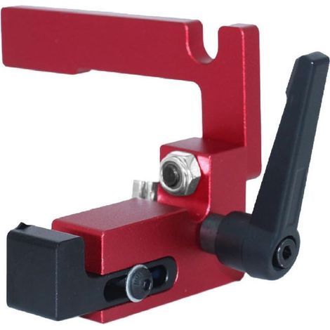 Butée de rail de guidage type 75, butée de rail d'onglet type 75,limiteur de menuiserie, outils à main, localisateur de goulotte en alliage d'aluminium(type 75) (1/4)