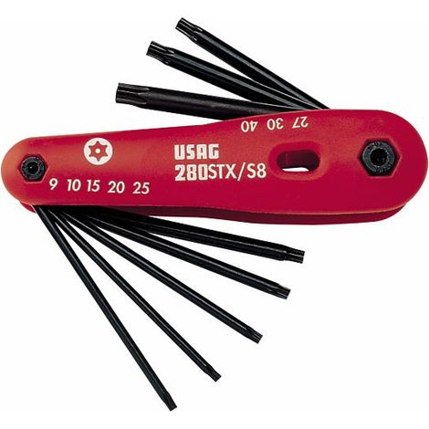 Usag U02800195 Jeu de 8 tournevis à tête Torx