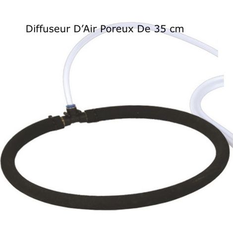 Diffuseur D'Air Poreux PREMIUM 35 cm Pour Bassins De Jardin + Tuyau