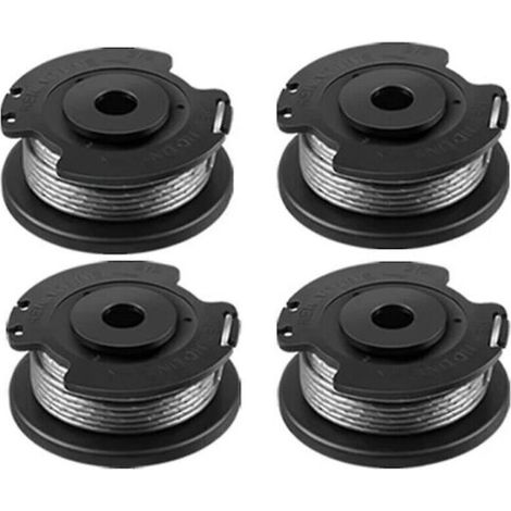 Lot de 4 bobines de coupe-bordures pour Bosch Easygrasscut 23, 26, 18, 18-230