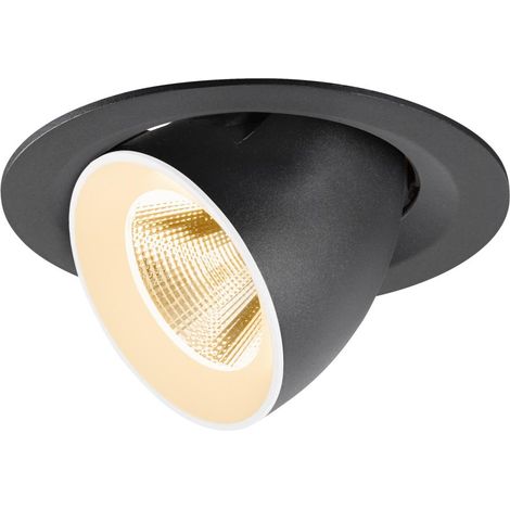 Spot encastré NUMINOS® GIMBLE M intérieur 2700 K 20° noir / blanc - SLV - 1009542