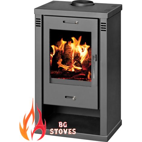 V05 – Poêle à bois compact 7,16 kW – Classe A+ – Rendement 83% – Émissions CO 0,0773% – Dimensions 510x419x900mm (1/4)