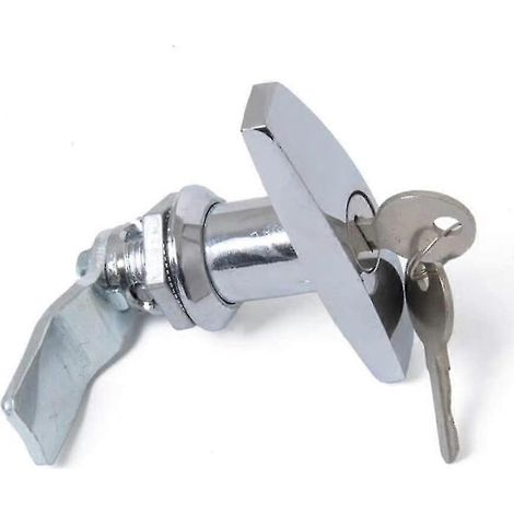 Serrure à poignée en T avec clé, loquet de porte de remorque en alliage d'aluminium, serrure à poignée en T universelle s202412243495 (1/5)