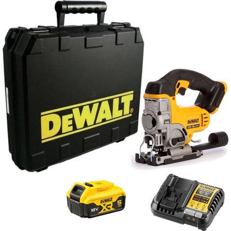 Dewalt DCS331P1 18V XR Top Handle Jigsaw - 1x 5.0Ah Battery, Charger & Carrying Case