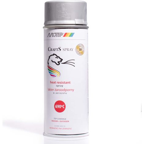 Vernice spray resistente al calore CRAFTS Thermal Silver 690C (1/5)