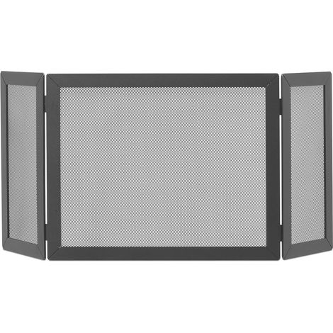 Parascintille con Antine 90x40 cm per Camino a Legna in Ferro Belfer 3008 Antracite