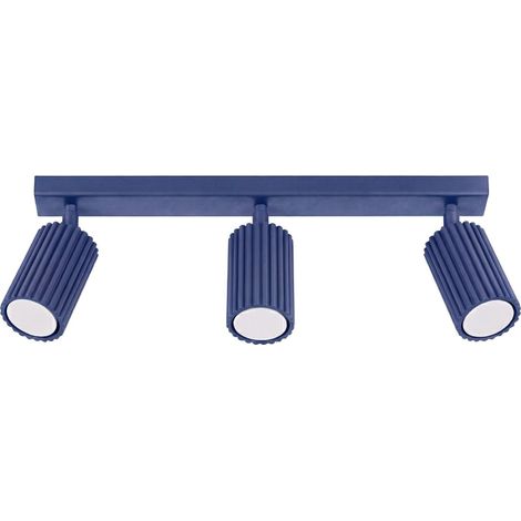 Plafonniers Karbon aluminium outremer 3xGU10 45cm Sollux (1/5)