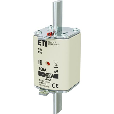 Fusible - NH1 gG 160A/800V - de acción lenta