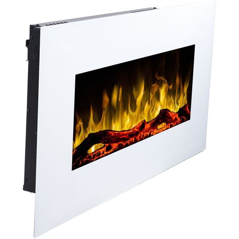 Poêle électrique ALBION 42, 110x49x14cm Blanc
