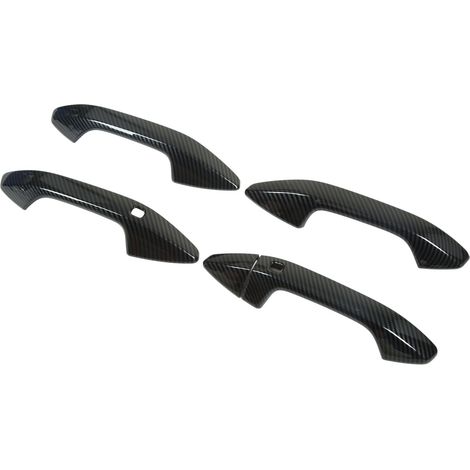 Außentürgriff für KIA Sportage NQ5 HEV, Carbonfaser-Gehäuse, Ersatzschutz, Griffleiste, Carbon-Optik, 4-teilig, schwarz. (1/5)
