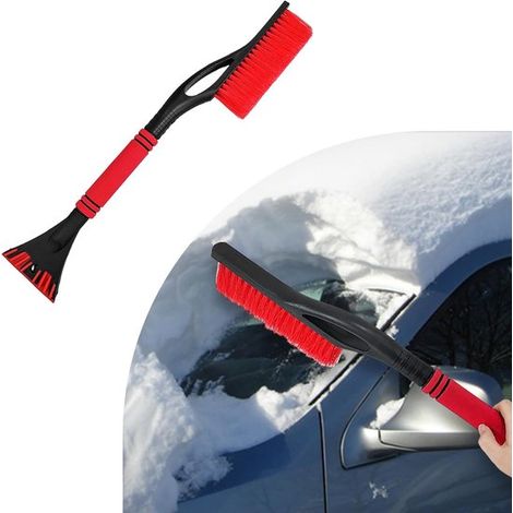 Auto-Schnee- und Eis-Set, 67 cm (26,38 Zoll) – Abnehmbarer Eiskratzer – Ergonomischer Schaumstoffgriff – Passend für alle Autos (1/5)