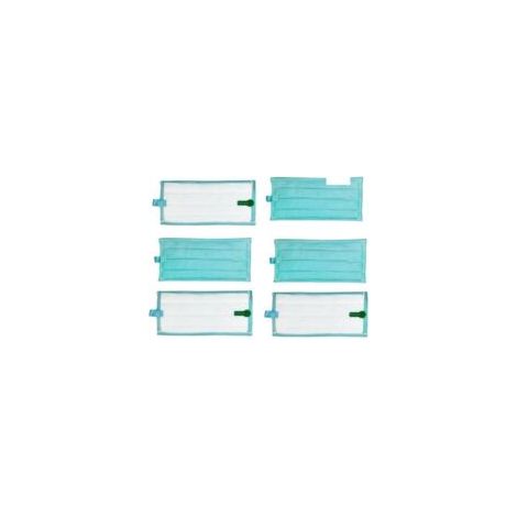 Trimec – Lot de 6 lingettes de rechange lavables – Compatibles aspirateur vapeur Vorwerk et Kobold SP600 – Patins microfibres pour nettoyage efficace (1/4)