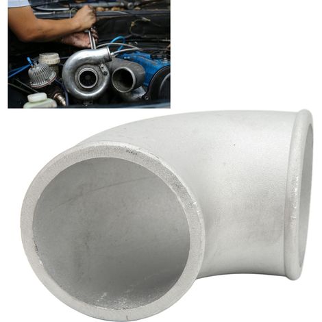 Raccord coudé en aluminium moulé de 3 pouces (75 mm) de diamètre extérieur à 90 degrés pour les raccords de tuyauterie d'intercooler turbo automobile et les modifications de coude (TU-LZG30) (1/5)