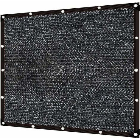 Filet d'Ombrage Noir,Filet Protection Solaire,Filet D'Ombrage,Filet D'ombrage Terrasse,Tissu D'Ombrage,Voile Solaire,Voile d'ombrage (3×4m) (1/4)
