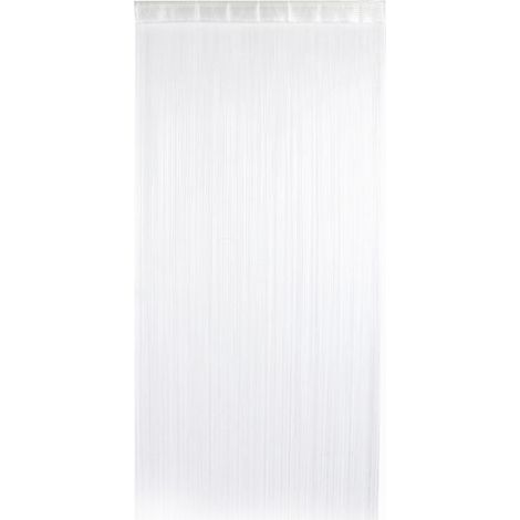 Rideau de Fils Élégant pour Séparer Le Salon, Décoratif de Porte Plat Argenté 100 cm × 200 cm (1/5)
