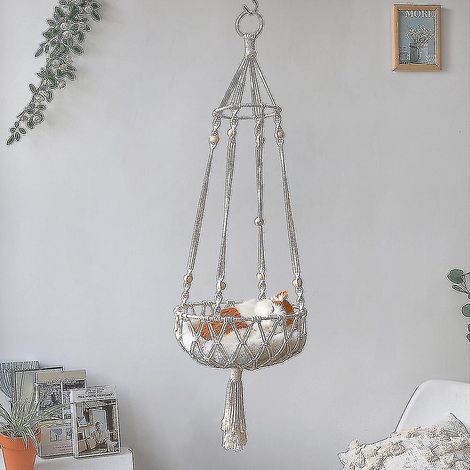 Hamac suspendu pour chat - Lit pour chat d'intérieur, balancelle et nid pour chat - Cadeaux pour amoureux des chats Fgao (1/3)