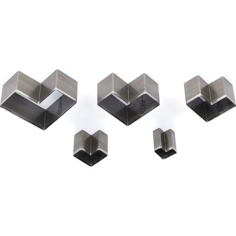 5 pièces emporte-pièces en cuir pour découpe, poinçon creux pour sac, ceinture et portefeuille, moule de poinçonnage manuel (1/5)