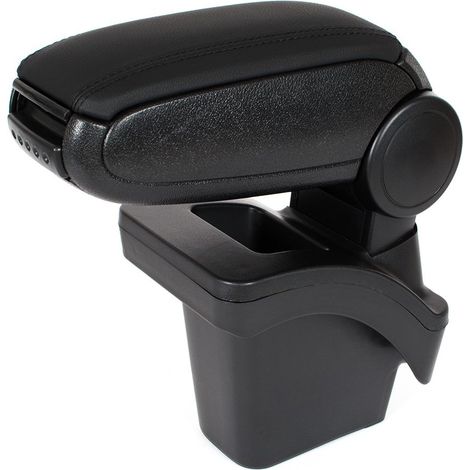 Juego de reposabrazos para Renault Megane II 2002- en piel ecológica negra + kit de instalación. (1/2)