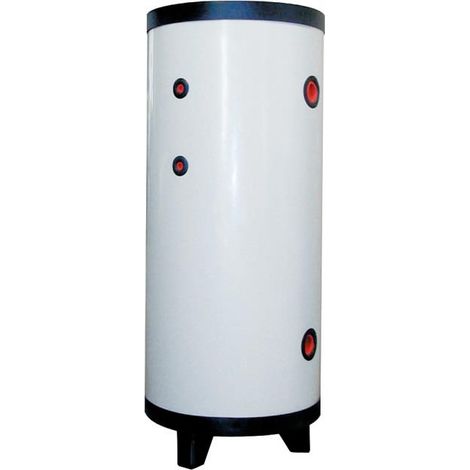 Thermador – Ballon échangeur 200 L pour circuit primaire eau chaude ou froide – Isolation mousse polyuréthane – Acier au carbone – Connexions 1"1/4