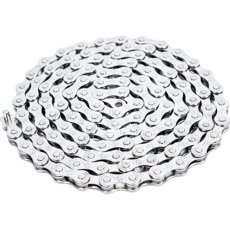 Chaîne de vélo 6/7/8 vitesses de rechange pour vélo de route Quick Link X8 chaînes 18/21/24 vitesses pour VTT BMX 116 maillons Argenté