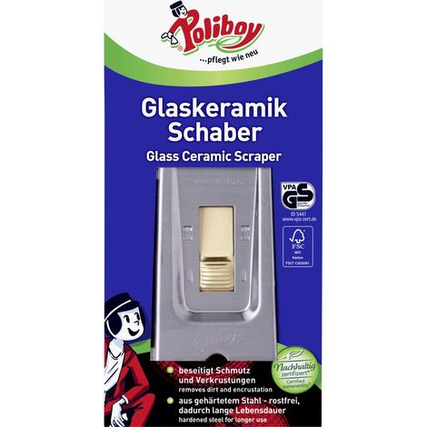 Poliboy Glaskeramikschaber mit versenkbarer Klinge Reiniger