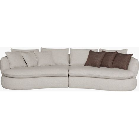 AZRA Canapé 3 places en tissu beige (1/5)