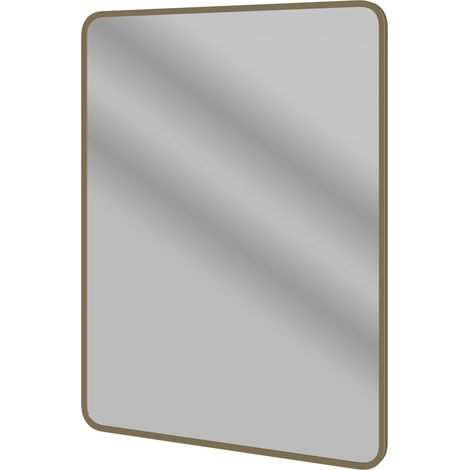 Signature Olivia Rectangular Bathroom Mirror 800mm H x 600mm W - Brushed Bronze