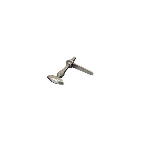 Bouton olive à clavette fer - Tige : 34 - Dimensions : 35 x 11 - Décor : Poli - DUBOIS