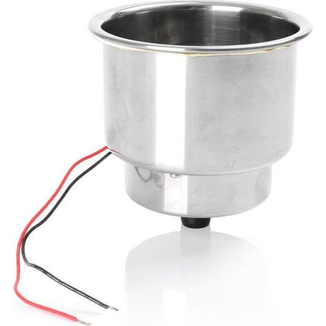 Illuminated blue drink holder with 8 LEDs, boat accessories, yacht accessories, drink holder, stainless steel 304 drink holder