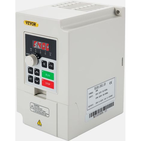 VEVOR Inverter Carico Convertitore di Frequenza Variabile, 220 V 3 KW H100-3S2-1B VFD Inverter Convertitore di Frequenza per Macchine Avvolgitrici, Miscelatori, Estrusori, Taglierine, Avvolgitori