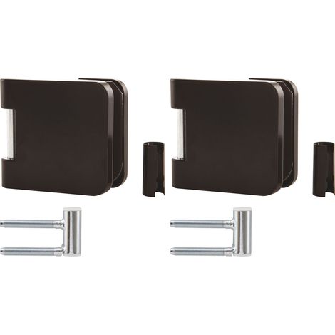 Glastürband Solido Türband Office für Glastüren mit Rahmenteil für Smart Zargen rechts, Tragkraft 55 kg, Alu schwarz (1/4)
