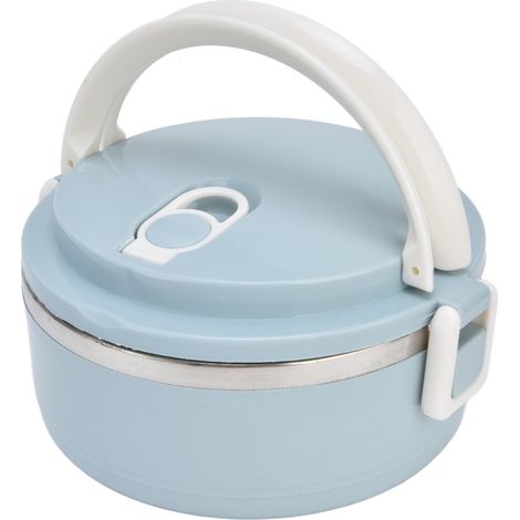 Boîte Repas Ronde en Acier Inoxydable 304 Isotherme Anti-Fuite pour Bureau École