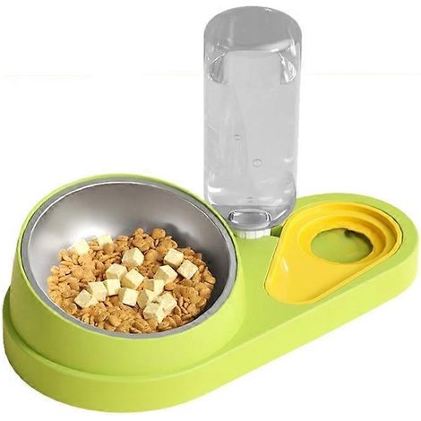 Erhöhter, geneigter Hundenapf mit automatischem Wasserspender, verstellbarer Anti-Schling-Napf, ideal für gesunde Mahlzeiten und bequeme Flüssigkeitszufuhr für Ihr Haustier.