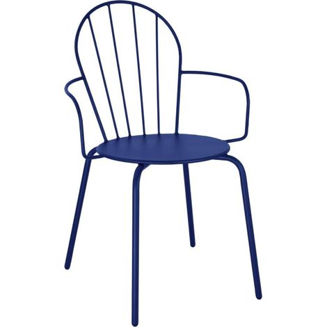Fauteuils Adeline bleu marine (lot de 4) - BOLERO (1/5)